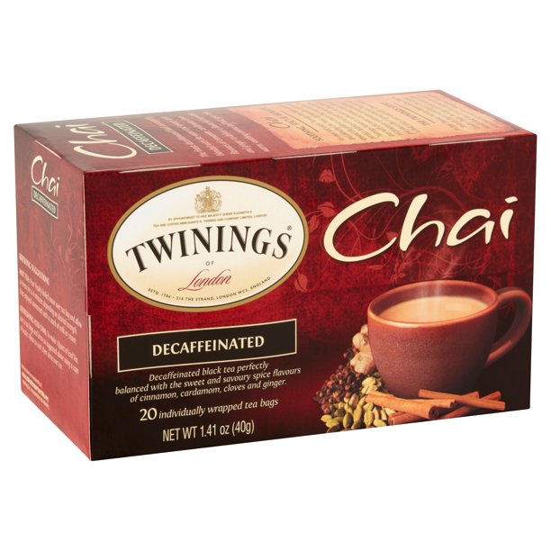Twinings of London Chai Decaffeinated Tea Bags, 20 count, 1.41 oz