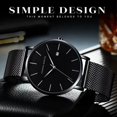 thumbnail image 2 of Reloj Hannah Martin HM-151S Para Hombre Color del Fondo Azul Plateado Color de Correa Plateado, 2 of 7