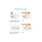 Bira Craft 3 Hole Punch, 4 Sheet Capacity, Mini/Pocket, Performance