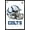 Black Framed Version, variant on NFL Indianapolis Colts - Drip Helmet 20 Wall Poster with Wooden Magnetic Frame, 22.375" x 34"