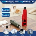 thumbnail image 3 of BEBANG Dog Nail Grinder Super Quiet, 6-Speed Pet Nail Grinder with 2 LED Lights, 3 Ports Dog Nail Trimmer, 3 of 8