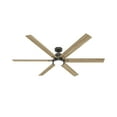 thumbnail image 3 of Hunter - Gravity Indoor Ceiling Fan With Light, Remote, 72-inch, Noble Bronze, Casual-style, 6-speed, Energy Star, WiFi Smarthome, 51886, for Living Rooms, Bedrooms, 3 of 18