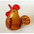 thumbnail image 1 of Brown Rooster Glass Figurine, 1 of 1