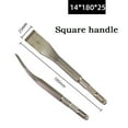 thumbnail image 1 of 1Pc Chisel Bits Square/Round Handle Shank For Electric Hammer 45# Carbon Steel, 1 of 7