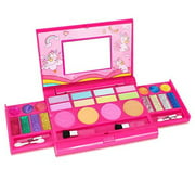 Tomons Kids Washable Makeup Kit, Fold Out Makeup Palette with Mirror, Make Up Toy Cosmetic Kit Gifts for Girls - Safety Tested- Non Toxic…