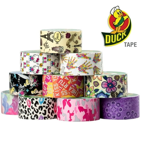 10 Rolls Printed Duck Brand Duct Tape Bulk Lot Patterns Art Crafts Printed DIY 100yds Hello Kitty Image 1 of 3
