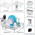 thumbnail image 3 of Dish Drainer Compact Dish Rack for Kitchen Countertops, 3 of 5