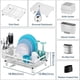thumbnail image 3 of Dish Drainer Compact Dish Rack for Kitchen Countertops, 3 of 5