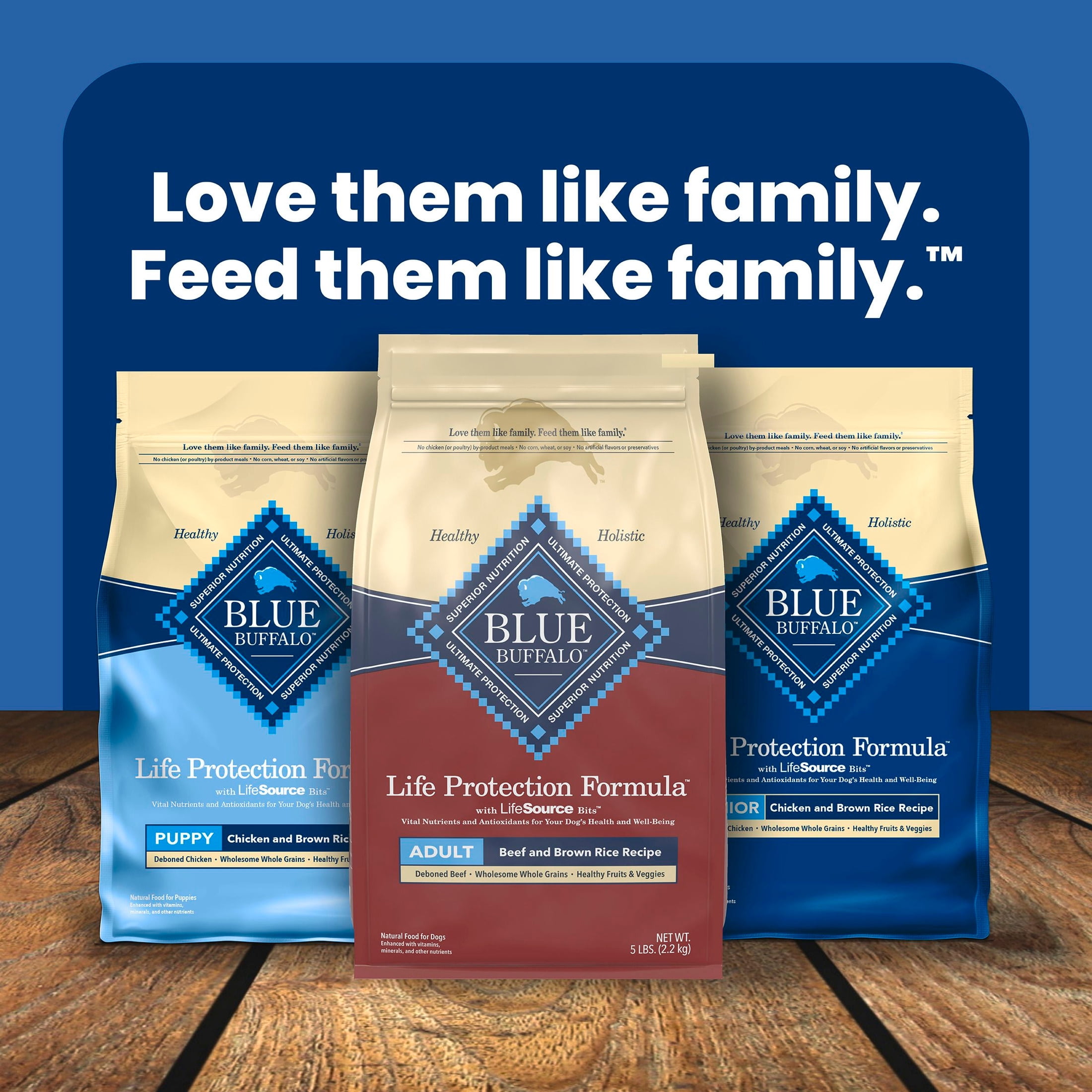 Blue Buffalo Life Protection Formula, Natural Adult Dry Dog Food, Beef, 40lb