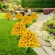 thumbnail image 4 of Simulated Butterfly Orchid Faux Flower with Ground Stake for Garden Wedding Outdoor Decor 1-Pack, 4 of 6