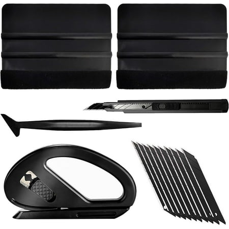 

HDGSKBUA Vehicle Vinyl Wrap Window Tint Film Tool Kit Car Window Film Tinting Tools Vinyl Wrap Kit Includes Felt Squeegee Utility Knife and Blades Membrane Cutter Edge TrimmingA15858
