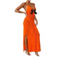 micas dress Contrast V-neck Knit Mini – Elegant Funeral Fashion for Color:Pictrue Color category_casual-dresses