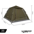 thumbnail image 3 of Casa De Camapaña Xtreme Life Tienda De Acampar Impermeable verde 2 Personas, 3 of 7