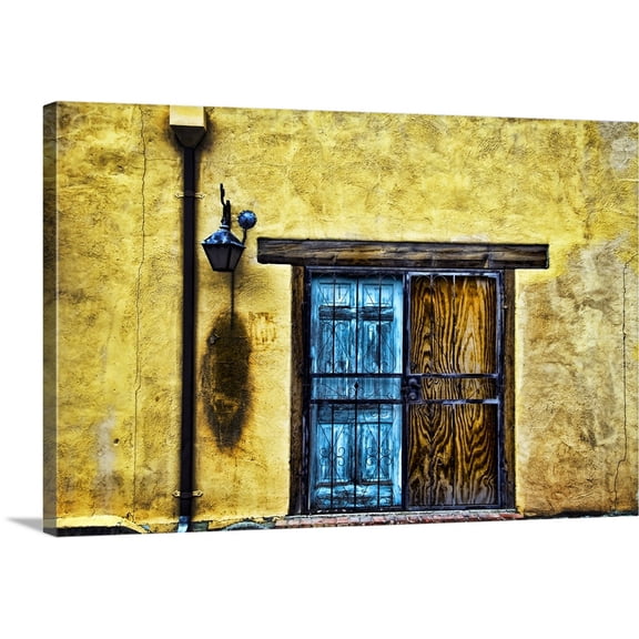 Great BIG Canvas | "Colorful Wooden Doorway And Wall, New Mexico" Canvas Wall Art - 48x32