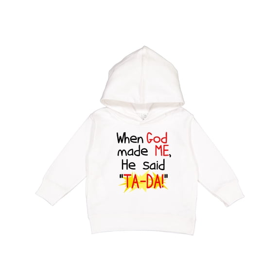 Inktastic When God Made Me Toddler Hoodie
