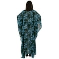 thumbnail image 4 of Moomaya Long Beach Sheer Kaftan Dress For Women Printed Beachwear V-Neck Swimsuit Resort wear Kimono Cover Up, 4 of 7
