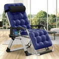 thumbnail image 2 of NAIZEA 2 Packs Zero Gravity Chair with Headrest Pillow Folding Recliner Foldable Lounge Chair for Poolside, Lawn and Patio, 2 of 8