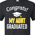 thumbnail image 3 of Inktastic Congrats! My Aunt Graduated with cap T-Shirt, 3 of 4
