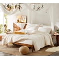 thumbnail image 4 of Twin Comforter Set, Bed in a Bag Ivory White 5-Pieces, Botanical Pattern, All Season Comfortable Seersucker Bedding with Comforter, Sheets, Pillowcase & Shams (Twin, 66"x86"), 4 of 16