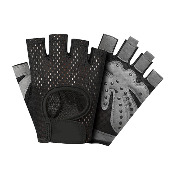 Guantes de entrenamiento transpirables, guantes de ejercicio de gimnasio sin dedos para levantamiento de pesas con, mujeres y hombres Zhivalor BST2000595-1