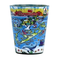 Bermuda Scene In and Out Shot Glass