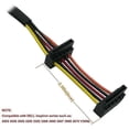 thumbnail image 2 of Cable de alimentación SATA para HDD, adaptador SATA de 15 pines en ángulo recto X2 a Mini ATX de 6 pines para computadoras de la serie 3653 y 3650, 2 of 5