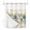 Brown Blue, variant on No Hook Shower Curtains with Snap-in Liner Set, Beach Coastal Blue Waterproof Hotel Style Bathroom Shower Curtain, Nautical Shell Starfish Coral Summer Breathable Mesh Top Bath Curtains 72''x72''
