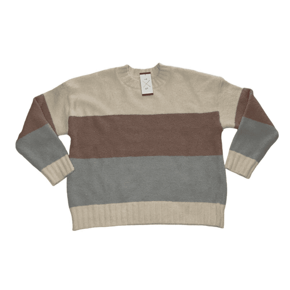 T\u0026amp;S Ladies Plush Stripe Sweater In 