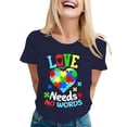 thumbnail image 2 of CHENge Autism Awareness Shirt Women Autism Support Month T Shirts Autism Mom Tee Autistic Acceptance Inspirational Tops, 2 of 4