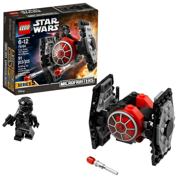 LEGO Star Wars: The Force Awakens First Order TIE Fighter Microfighter 75194 Toy Building Kit (91 Pieces)