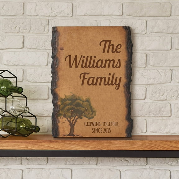 Our Family Personalized Bark Sign