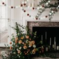 thumbnail image 6 of Uxcell Pom Pom Garland Decor Hanging Garland Ball Banner with Balls for Halloween Thanksgiving Christmas White Cream Gray Brown, 6 of 7