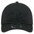 thumbnail image 2 of Men's New Era Black Cleveland Guardians City Initial 9FORTY A-Frame M-Crown Adjustable Trucker Hat, 2 of 5