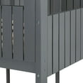 thumbnail image 2 of Full Over Full WoodBunk Bed with Roof, Window, Guardrail, Ladder ,Gray, 2 of 9
