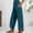 Navy, variant on Luogg Women's Casual Pants Lightweight Stretchy Elastic Waist Comfortable Pocketed Trousers For Everyday Relaxation Fashion Pants Suitable For Summer Wear Women’s Plus Size Casual Pants