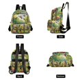 thumbnail image 2 of JIALIOU Mini Backpack Purse for Women Quilted Casual Daypack Small Travel Shoulder Bag, Birds Play in Forest, 2 of 7