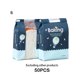 thumbnail image 4 of Yuarrent 50 Uds. De papel de estilo europeo, sello de alambre, ventana transparente, bolsa autosellante, sellado de bordes prensados en Organizadores de utensilios de cocina Mar azul y cielo trompeta, 4 of 6