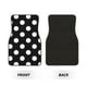 thumbnail image 2 of Balery Black and White Polka Dot Juego de 4 Alfombrillas para Auto, Revestimientos de Caucho Resistente, Diseño Antideslizante, 2 of 7