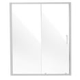 thumbnail image 2 of Semi-Frameless Shower Door 57.7-59 x 70 Inches, 1/4" SGCC Tempered Glass, Chrome Finish, 2 of 11