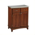 thumbnail image 1 of Homestyles Buffet en Bois avec Plateau en Acier Inoxydable en Cerisier, 1 of 2
