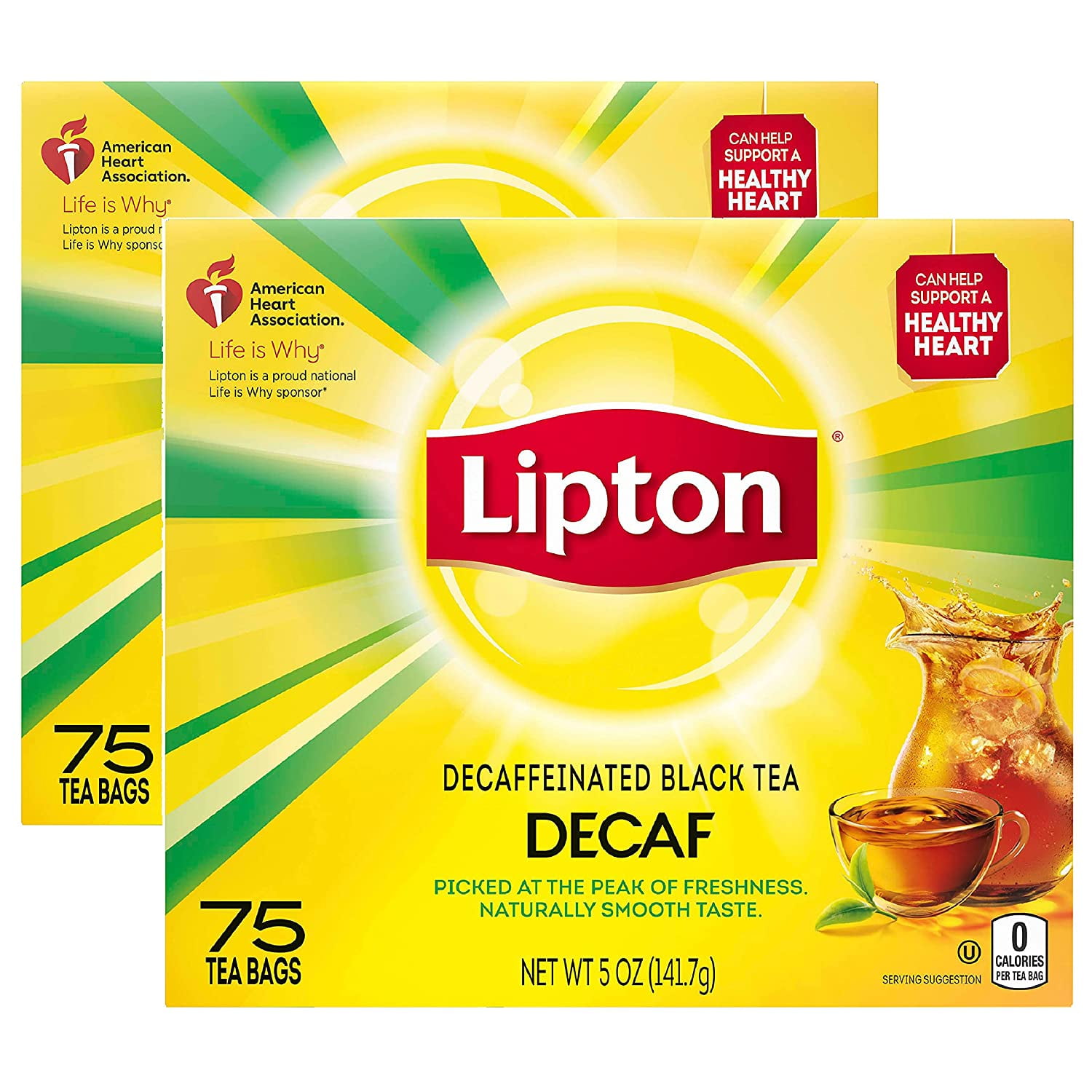 Lipton Tea Bags, Decaffeinated Black Tea, Can Help Support a Healthy