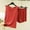 Red, variant on Ruimatai Women's Summer Casual Solid Color Modal Sleeveless Top Shorts Pajama Set Soft Comfortable Loungewear Homewear Polyester