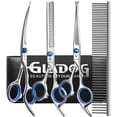 thumbnail image 1 of Set de tijeras de peluquería canina GLADOG Professional 5 en 1, 1 of 7