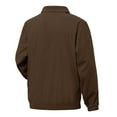 thumbnail image 5 of Casual Jackets for Men 2025 Corduroy Loose Long Sleeve Collared Zip Up Jacket with Pockets Outerwear Coat, 5 of 6