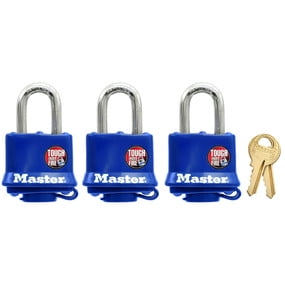 Master Lock 312TRI Weatherproof Padlock 3 Pack