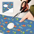 thumbnail image 6 of Yayeee Faucet Mat for Kitchen Sink 14.7" Diatomite Long Splash Guard Pad, Blue Cartoon Galaxy, 6 of 7