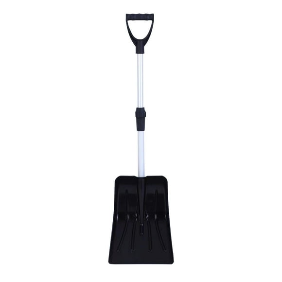 Adjustable Snow Shovel with Extendable Handle, Durable Aluminum Construction for Car, Driveway, Outdoor Use