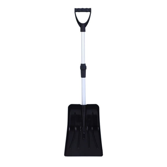 Cinvoph 27"-35" Retractable Snow Shovel with Assist Handle & 2LB Heavy-Duty Snow Ice Removal Tool for Driveways, Sidewalks & Winter Maintenance