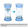 thumbnail image 4 of Uxcell 15 Min Sand Timer, 1Pcs 5.26 x 2.53inch Small Sandy Clock, Count Down Sand Glass, Blue, 4 of 5