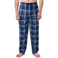 thumbnail image 1 of Pantalón de Pijama IZOD para Hombre en Forro Polar Sedoso a Cuadros Azul Marino Talla Grande, 1 of 5